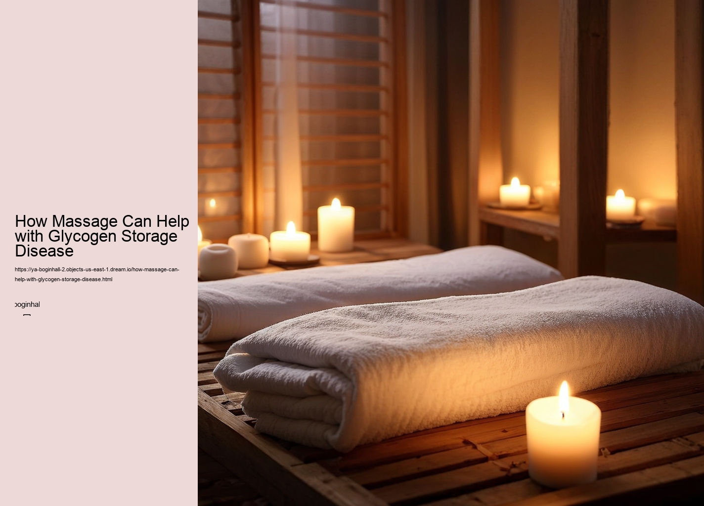 How Massage Can Help with Glycogen Storage Disease