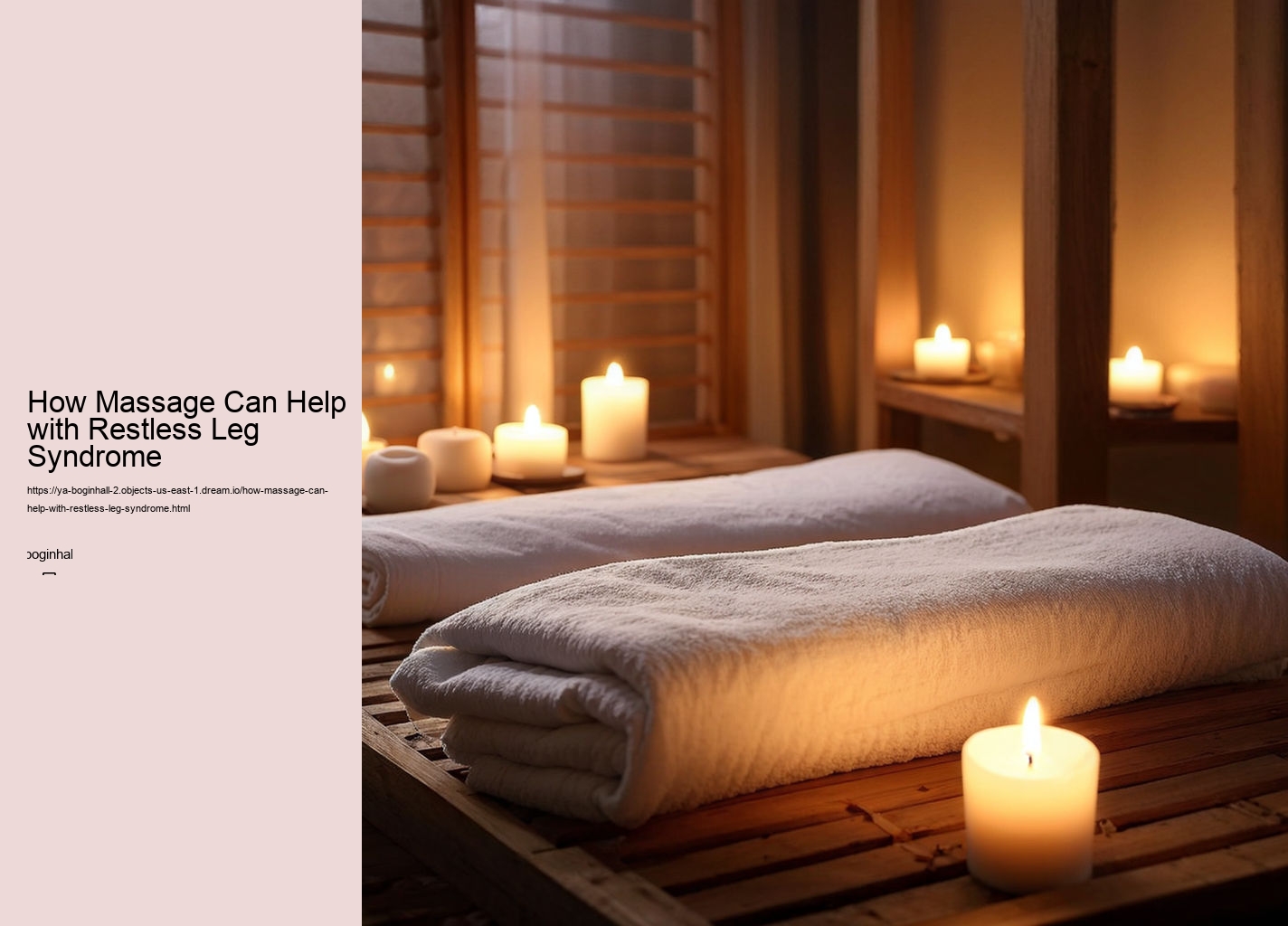 How Massage Can Help with Restless Leg Syndrome