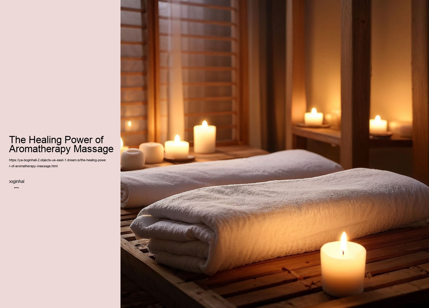 The Healing Power of Aromatherapy Massage